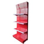 Factory customized color size metal heavy duty red and yellow shelves wall