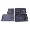 Buy cheap Velvet Leather Travel Jewelry Organizer Box High Gloss Antibacterial from wholesalers