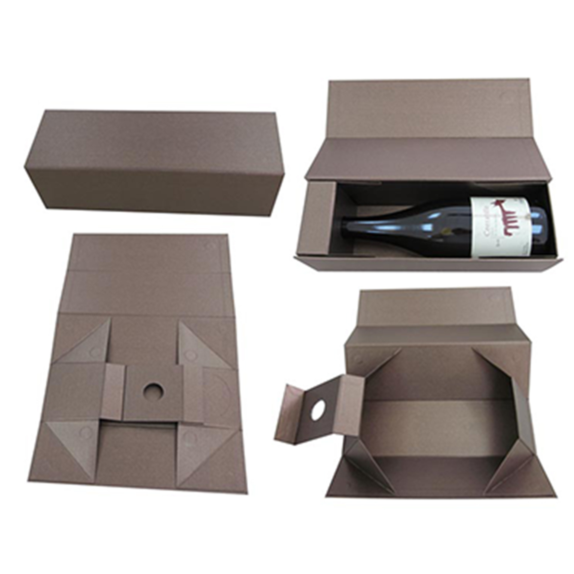 Handmade Foldable Paper Box Collapsible Foldable Cardboard Boxes With Window