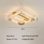 Luxury Living Room Smart Led Chandelier Modern Hall Glossy K9 Crystal Ceiling