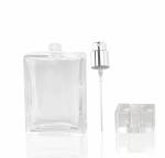 100ml Transparent Square Glass Perfume Bottle Pump Sprayer