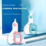 Mini Dog Nail Clippers With Guard LED Safety Iron Plastic Cat Nail Cutter