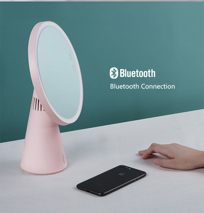 Touch Sensor 3000mAh DC 5V Magnetic 7X Vanity LED Makeup Mirror