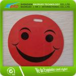 PVC Smiley Luggage Tag, fashion six colors luggage tag