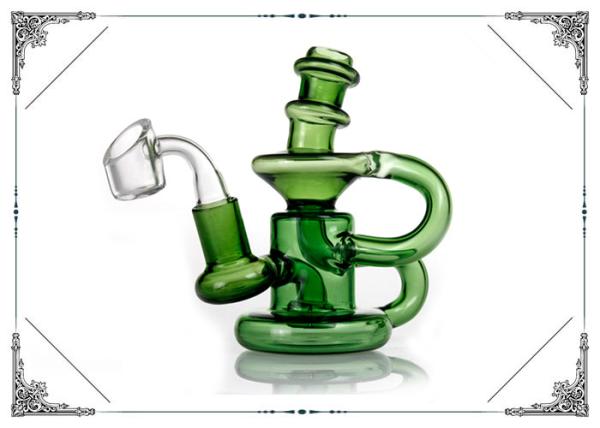 Quality Klein Recycler Dab Oil Rigs With Showerhead Perc Glass Water Pipes Bong Smoking for sale
