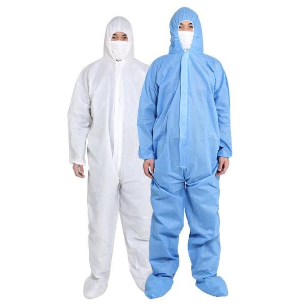 Buy cheap Unisex Coverall Disposable Protective Suit Antivirus For Factory Staff from wholesalers