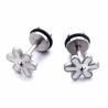 Buy cheap Women Christmas gifts special fashion red flower shaped stud earrings from wholesalers