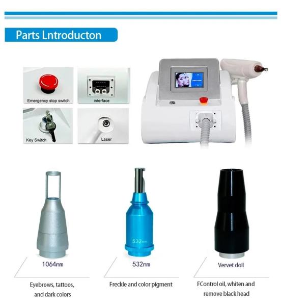 Buy cheap Whitening Pico Laser Tattoo Removal Machines , Eyebrow Removal Carbon Facial Machine from wholesalers