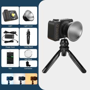 Wholesale App Control Cob Led Video Light 30000lux With Desktop Stand 100w Power Bank Charging Fill Lamp For Lighting Set from china suppliers