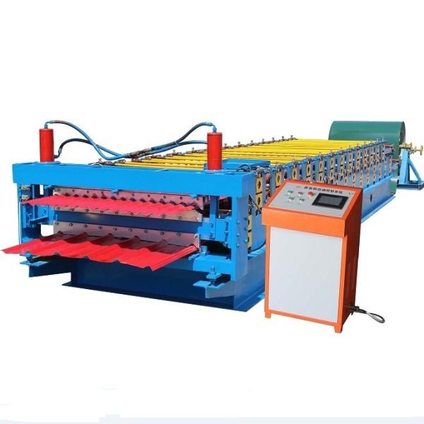 Buy cheap Double Layers Color Steel Roll Forming Machine Green For Wall Panel from wholesalers
