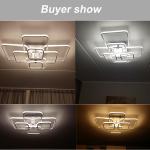 Rectangle ceiling Lights Acrylic Lampshade Square Rings For Living Room Bedroom