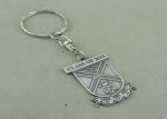 Buy cheap Die Struck Silver Promotional Keychain Laser Engraved Personalised Key Rings from wholesalers