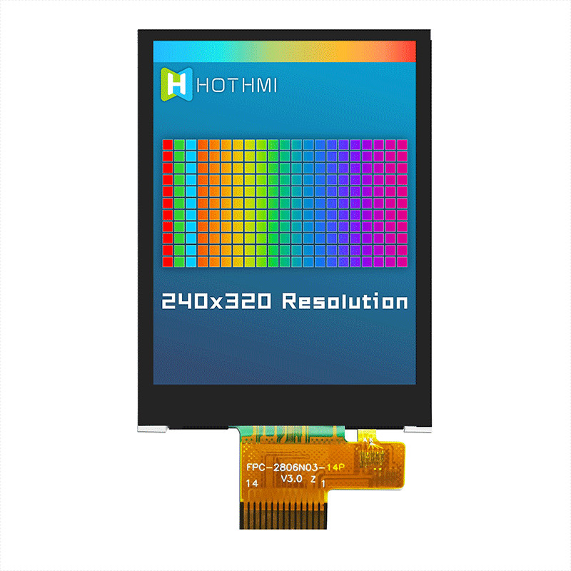 Instruments 240x320 2.8" TFT Display SPI Interface 250cd/m2