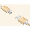 Buy cheap 1m 2m 3m Nylon Android Phone Charger Cord , Samsung Micro Usb Cable 5V 2.1A from wholesalers