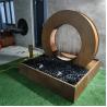 Buy cheap SGS Corten Steel Water Feature D 1500mm Round Water Table from wholesalers