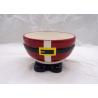 Buy cheap Red Ceramic Houseware Tabletop Earth Bowl Ceramic Christmas Santa Pants Shape from wholesalers