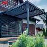 Buy cheap Custom 4x4m 4x3m Aluminium Manual Louvered Pergola Outdoor Garden Building Waterproof from wholesalers