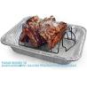 Buy cheap 12.5inX10in/32X26cm Disposable Rectangle Large Aluminum Foil Trays Containers Baking Barbecues Turkey Chicken Beef from wholesalers