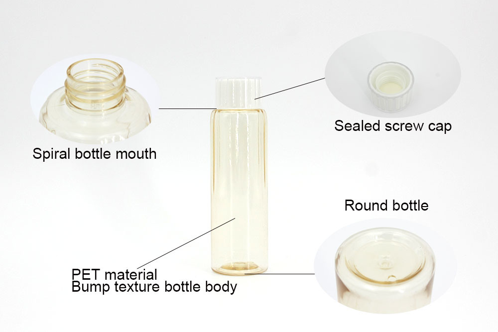 PET 24mm Clear Yellow 180ml Bulk Plastic Bottles