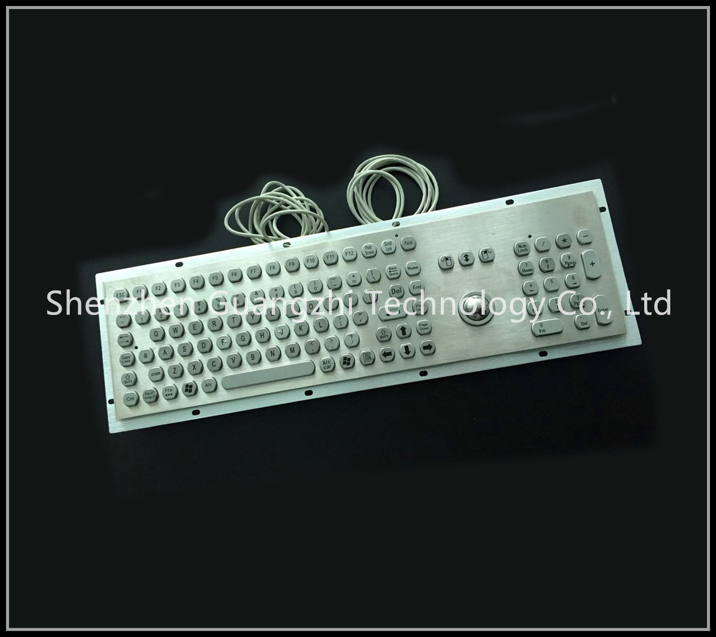 106 Keys Type Waterproof Keyboard , Industrial Grade Metal Computer Keyboard