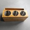 Buy cheap Countertop Bamboo Bathroom Storage Rack Hair Dryer And Straightener Holder from wholesalers