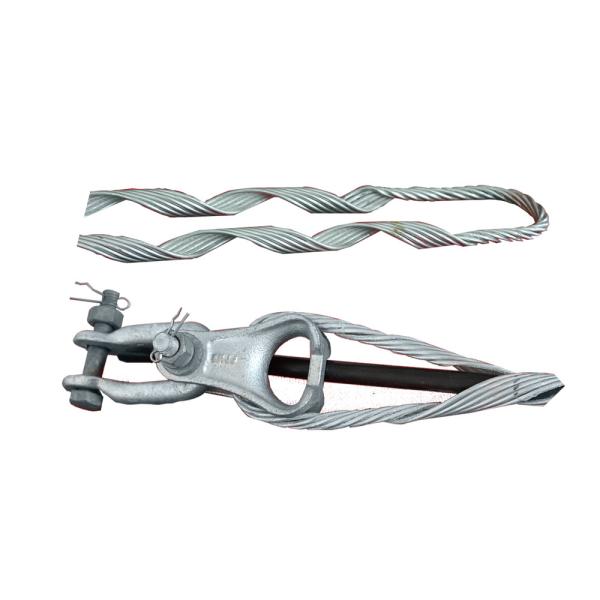 Buy cheap Preformed Bulk Fiber Optic Cable Guy Wire Grip Helical Tension Set ADSS Dead End Grip from wholesalers