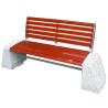Buy cheap Modern Courtyard Outdoor Wooden Bench Furniture With Mild Steel Camphor Wood Material from wholesalers