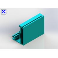 Buy cheap Blue Green Coated Aluminum Curtain Wall Profile CA70 Series Exposed Frame product