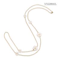 Buy cheap 65CM Stainless Steel Layered Necklace Stacking Flower Pendant Necklace product