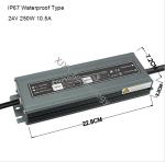 24V 250W Neon Sign Power Supply IP67 Waterproof Signboard Light Box LED Module