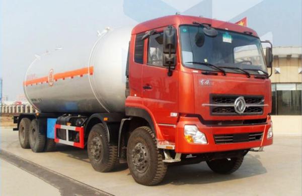 8x4 LPG Tank Dispenser Truck With Filling Flow Meter , Lpg Bobtail Dispenser