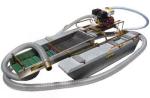 75m3/H,45Kw Power, 6m Length ,Steel,Mini Rotary Movable,Gold collection boat