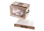 1cm Thickness Wooden Photo Album Box , Draw Type Personalised Photo Storage Box