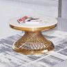 Buy cheap Qiancheng Marble Top Coffee Table Dia 90x50cm High Gloss Round Coffee Table from wholesalers