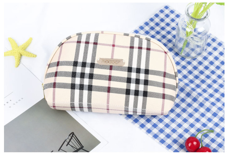 Girls Zipper Closure PU Leather Makeup Toiletry Travel Bags