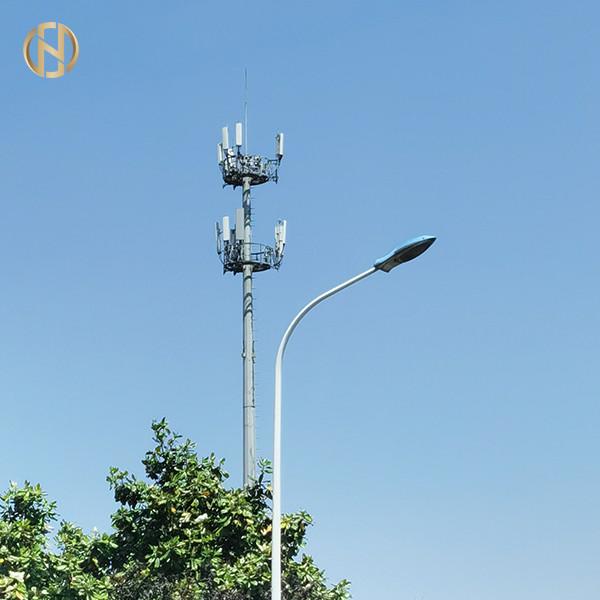 Buy cheap 20FT Electric Street Light Pole Street Lamp Pole Single Or Dual Arms from wholesalers