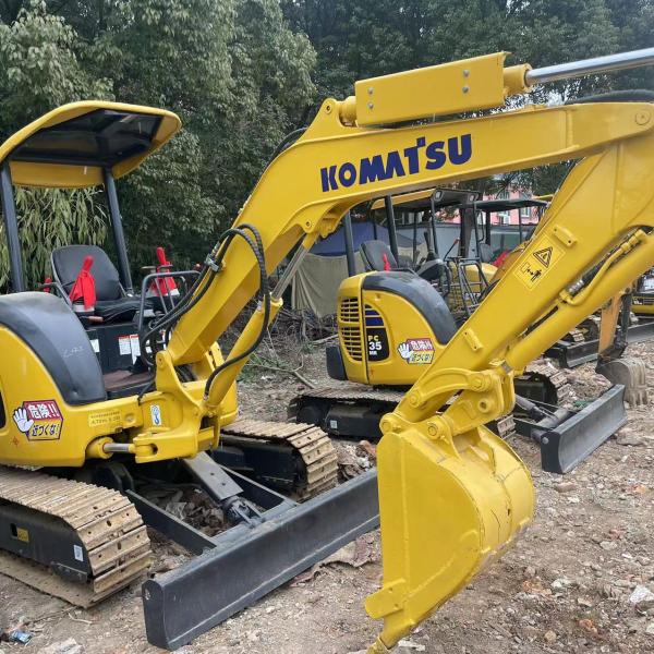 Buy cheap Used mini excavator Komatsu PC35 without cab small digger used machinery mini excavator used second hand digger for sale from wholesalers