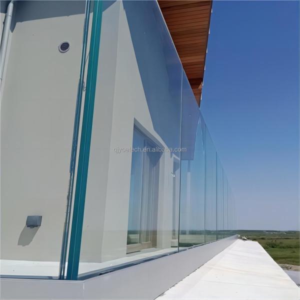 Buy cheap Fine Polished Edge Laminated Safety Glass Balustrades for Balcony Terrace Staircase from wholesalers