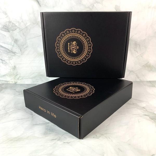 Buy cheap CCNB Matte Black Mailer Boxes 2mm 3mm Cardboard Parcel Boxes from wholesalers