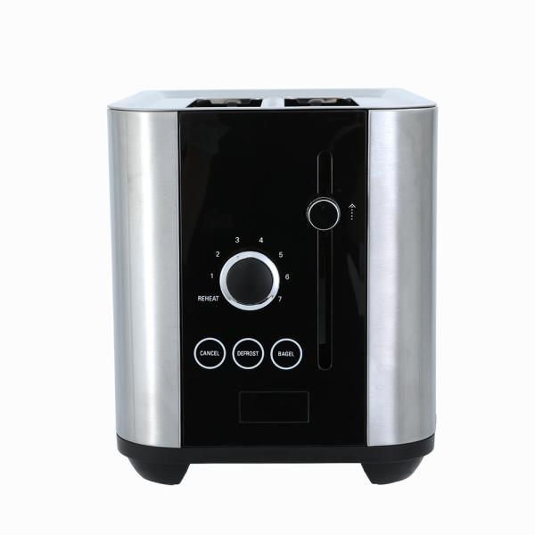 Buy cheap Removeable Crumb Tray2 Slice Brushed Stainless Steel Toaster 120V 1000W from wholesalers