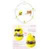 Buy cheap Electric Cat Treat Dispenser Toy / ABS Rechargeable Tumbler Pet Toy ODM from wholesalers