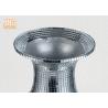 Buy cheap Silver Mirror Mosaic Fiberglass Planters Table Vases Decorative Flower Pots from wholesalers