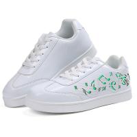 Buy cheap Glow Texture LED Screen Shoes / Black Light Up Shoes For Adults Wear - Resistant product