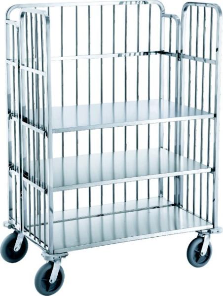 Buy cheap Stainless Steel Laundry Delivery Trolley With 8" Mute PPR Wheel from wholesalers
