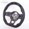 Buy cheap OEM Leather Volkswagen Carbon Fiber Steering Wheel Racing Car LED Display from wholesalers