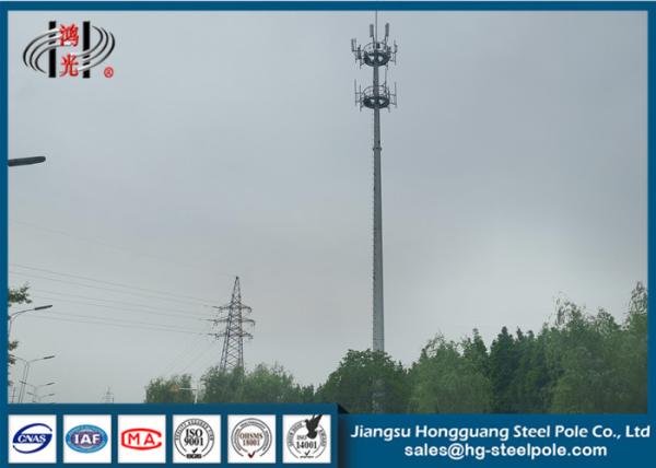 Buy cheap Q235 Steel Conical Antenna Pole For Broadcasting , Transmission Tower from wholesalers