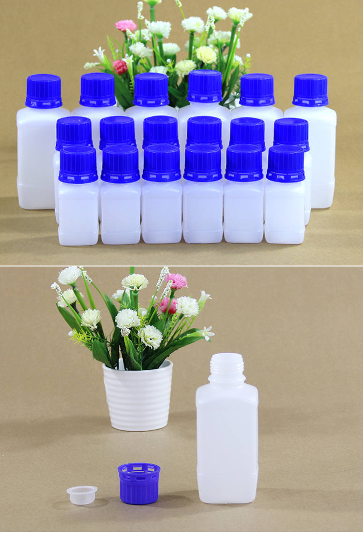 60ml 100ml 250ml 500ml 1000ml HDPE Empty Water Spice Shake Square Plastic Bottle