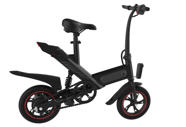 Buy cheap Women Compact Folding Electric Bike , Balck Pure Electric Foldable Ebike from wholesalers