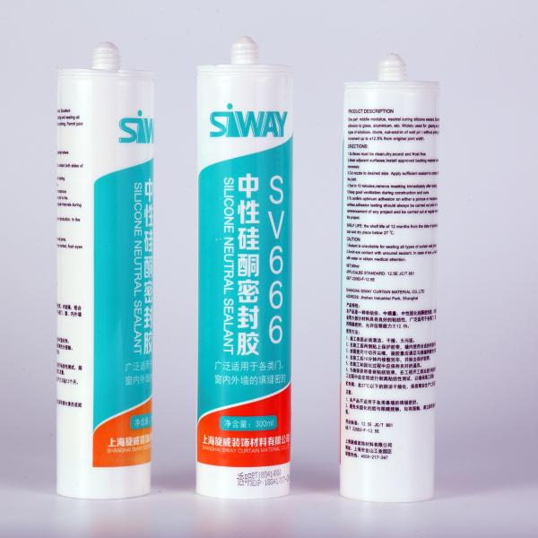 Quality Water Resistance Gap Filling Silicone Sealant , Silicone Glass Glue Customized Color for sale