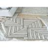 Buy cheap Whit Marble Mosaic Tile , marble mosic floor tile 10mm Thickness 302x302mm Sheet Size from wholesalers